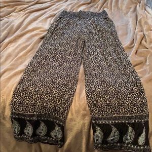 flowy wide-leg pants